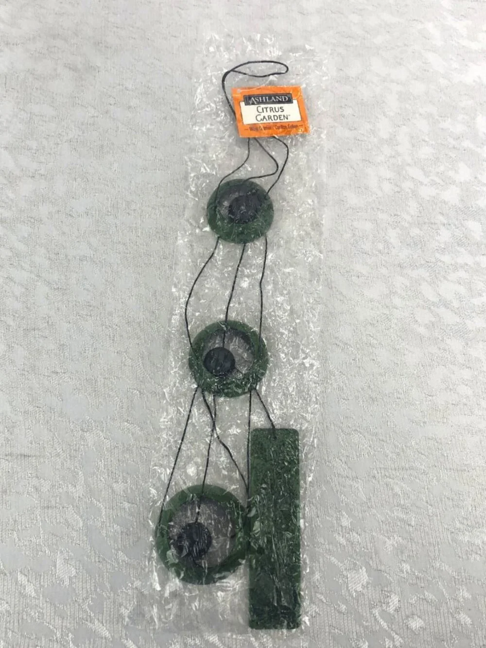 Ashland Citrus Garden Metal Wind Chimes Green & Black Indoor Outdoor NWT - Picture 7 of 10